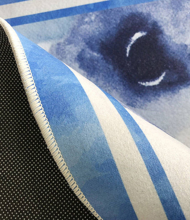 Farbenfroher, moderner Teppich für den Innenbereich, schlichter Teppich mit Federmuster, waschbarer Polyester-Teppich für die Heimdekoration