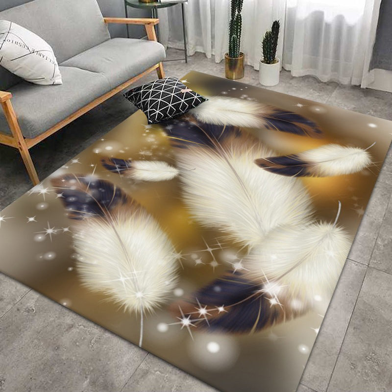Esthetisch verenpatroon vloerkleed modern meerkleurig trendy gebied tapijt polyester wasbaar tapijt voor huisdecoratie