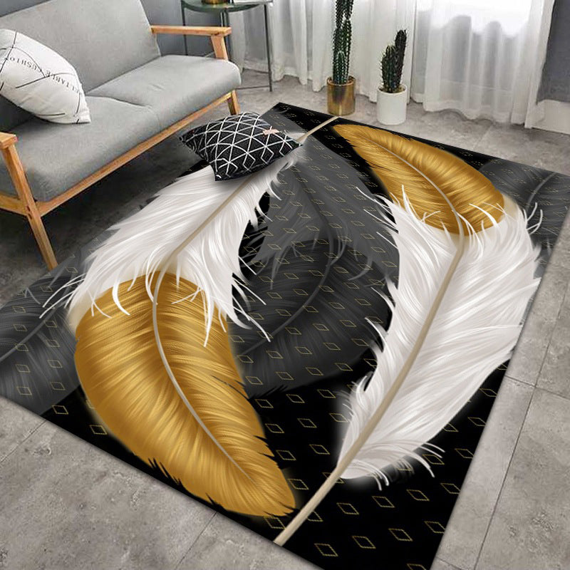 Esthetisch verenpatroon vloerkleed modern meerkleurig trendy gebied tapijt polyester wasbaar tapijt voor huisdecoratie