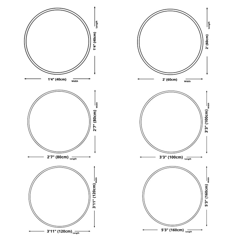 Round Green Tone Tropical Indoor Rug Polyester Leaves Print Rug Non-Slip Backing Indoor Rug for Living Room