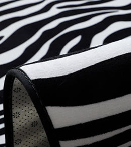 Round Color Mixed Tropical Indoor Rug Polyester Leaves Print Rug Non-Slip Backing Indoor Rug for Living Room