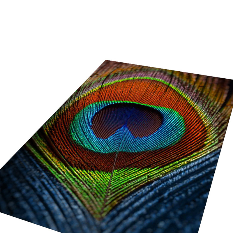 Trendy Feather Pattern Rug Contemporary Comfort Indoor Carpet Polyester Stain Resistant Rug for Living Room