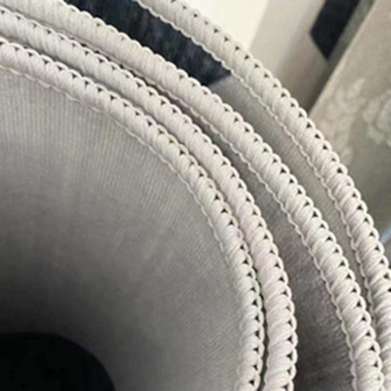 Multicolored Flower Pattern Indoor Rug Modern Aesthetic Polyester Rug Round Stain Resistant Carpet for Living Room