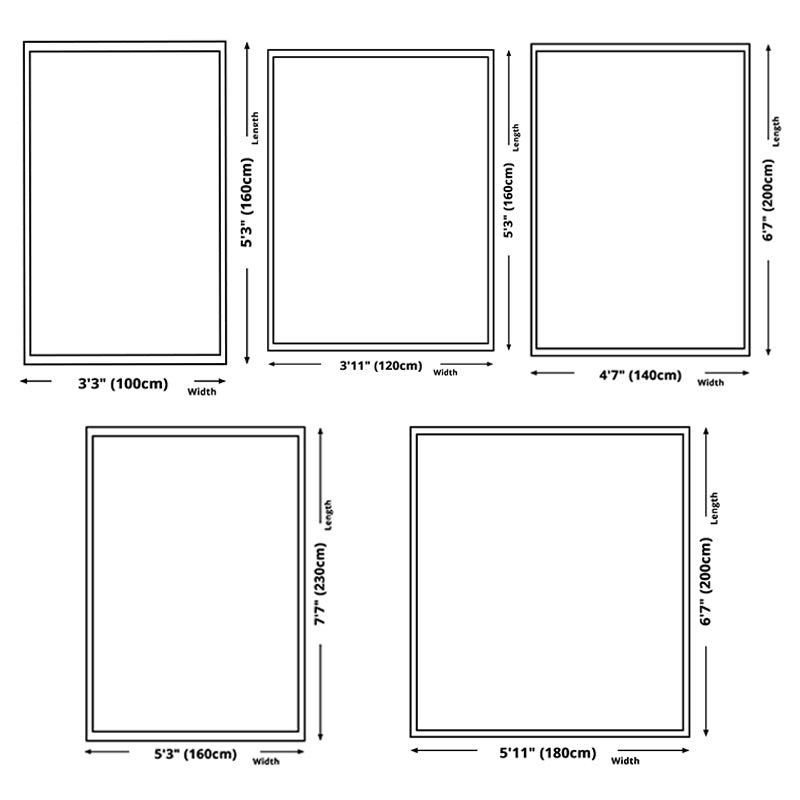 Luxurious Plants Printed Fireplace Rug Modern Stylish Indoor Carpet Polyester Anti-Slip Backing Rug