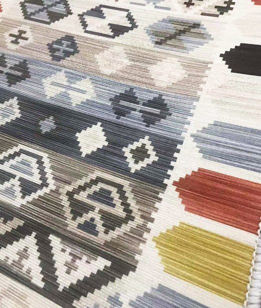 Luxurious Plants Printed Fireplace Rug Modern Stylish Indoor Carpet Polyester Anti-Slip Backing Rug