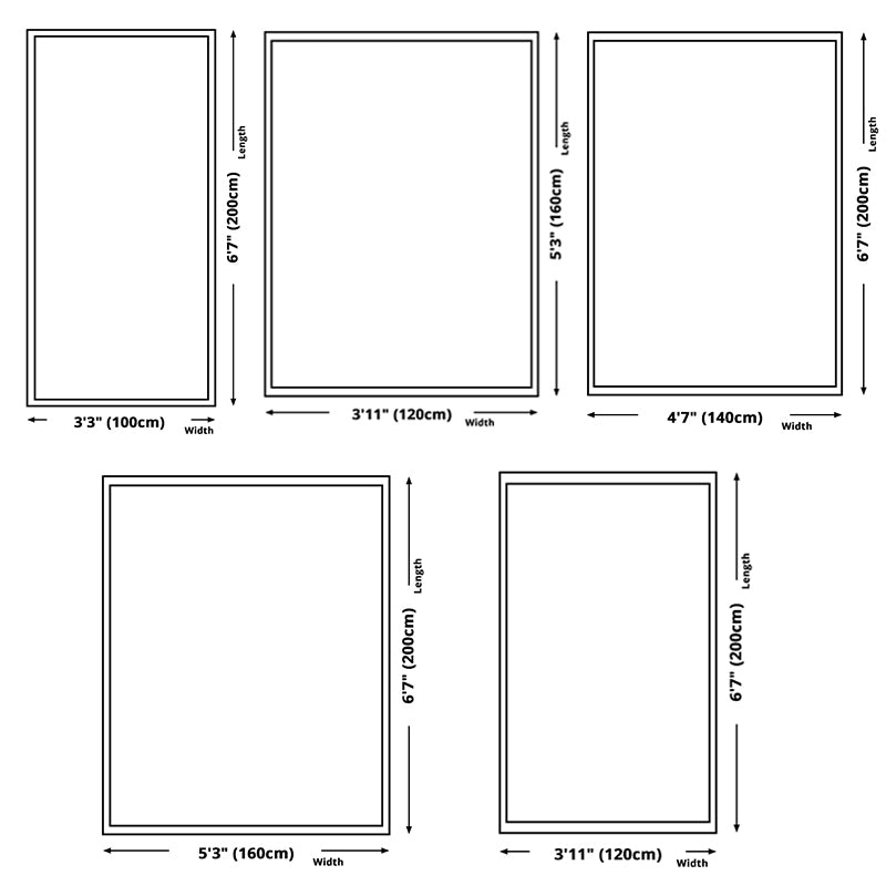 Modern Tropical Area Rug Simple Leaves Pattern Carpet Polyester Friendly Washable Rug for Living Room