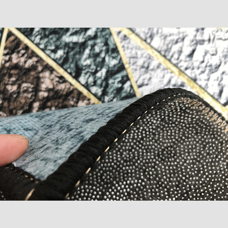 Simplicity Plant Pattern Area Rug Modern Stylish Adult Carpet Polyester Anti-Slip Backing Rug for Living Room