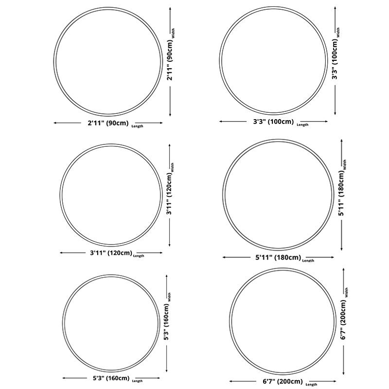 Round Multicolor Traditional Indoor Tapijten Polyester Bloemen Tapijt Non-slip achterste binnen Tapijt voor woonkamer