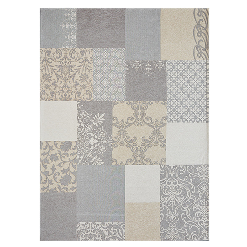 Spezialer Florentiner-Fliesenteppich mehrfarbiger Polyester Teppich Anti-Rutsch-Rückschlagteppich für Wohnzimmer