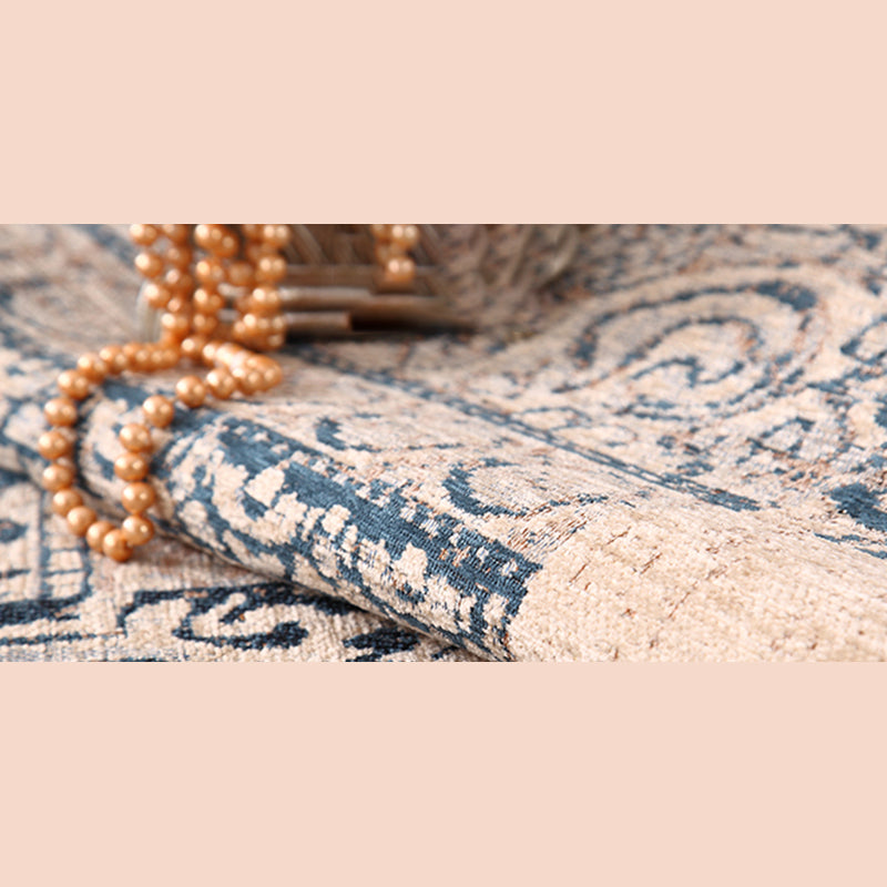 Spezialer Florentiner-Fliesenteppich mehrfarbiger Polyester Teppich Anti-Rutsch-Rückschlagteppich für Wohnzimmer