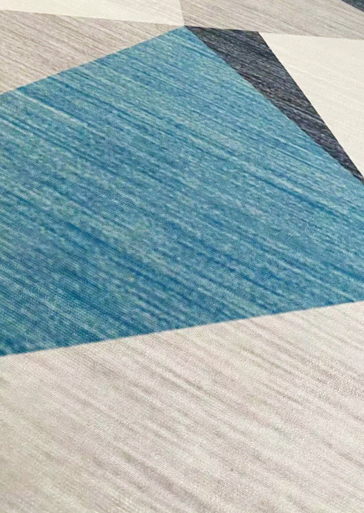 Funky Watercolor Area Rug Individuality Modern Living Room Rug Polyester Non-Slip Backing Indoor Carpet