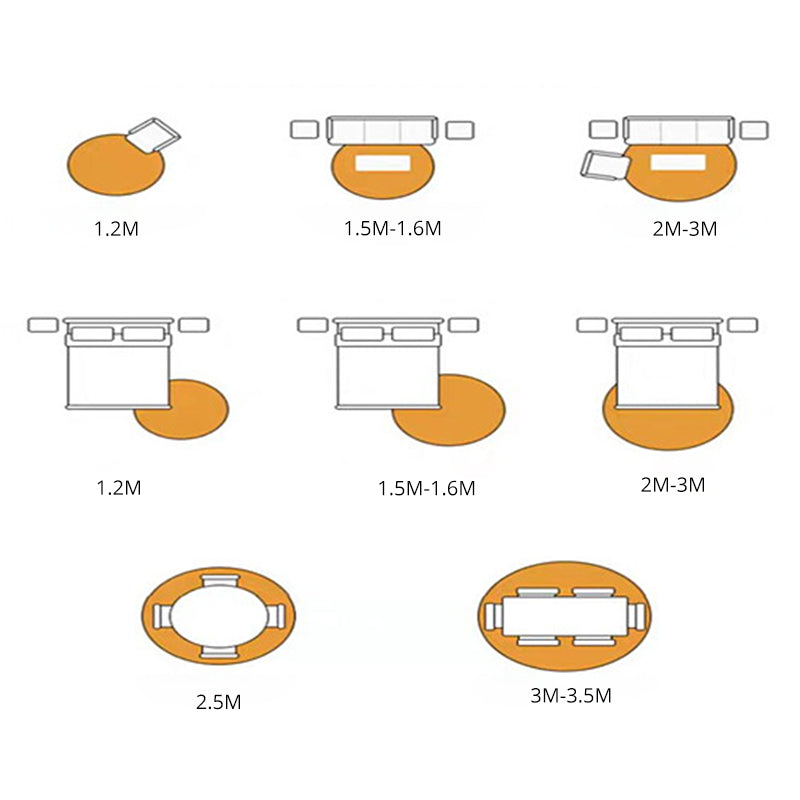 Runde mehrfarbige traditionelle Indoor-Teppiche Polyester Blumenmuster Teppich nicht rutschfestem Innenteppich für Wohnzimmer