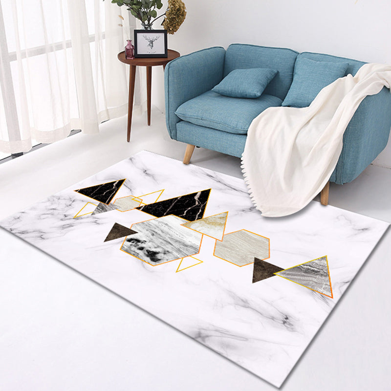 Abstrakter Malerei Teppich Polyester Indoor Teppich waschbarer Teppich für Wohnzimmer, Büro