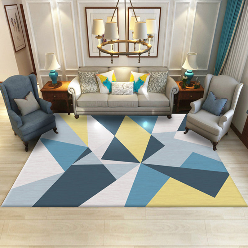 Zeitgenössischer Bereich Teppich Polyester Grafik Teppich nicht rutschfestem Teppich für Wohnzimmer