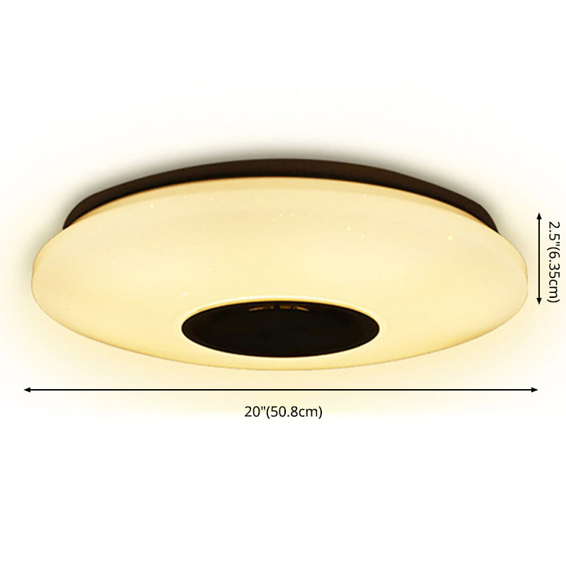 Modern Style Flush Mount Fixture LED Ceiling Light Smart Bluetooth Music Ceiling Lamp