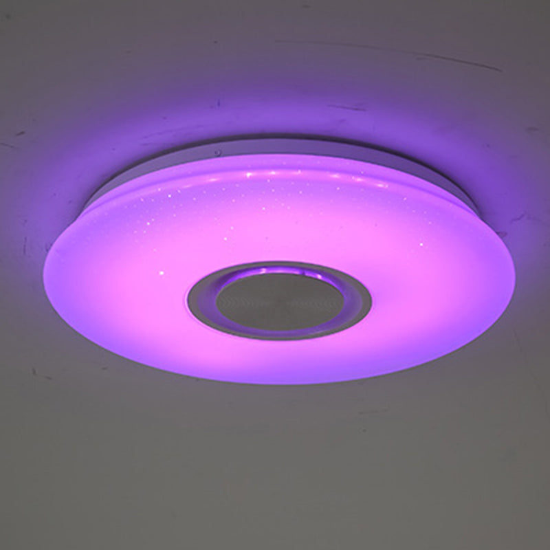 Modern Style Flush Mount Fixture LED Ceiling Light Smart Bluetooth Music Ceiling Lamp