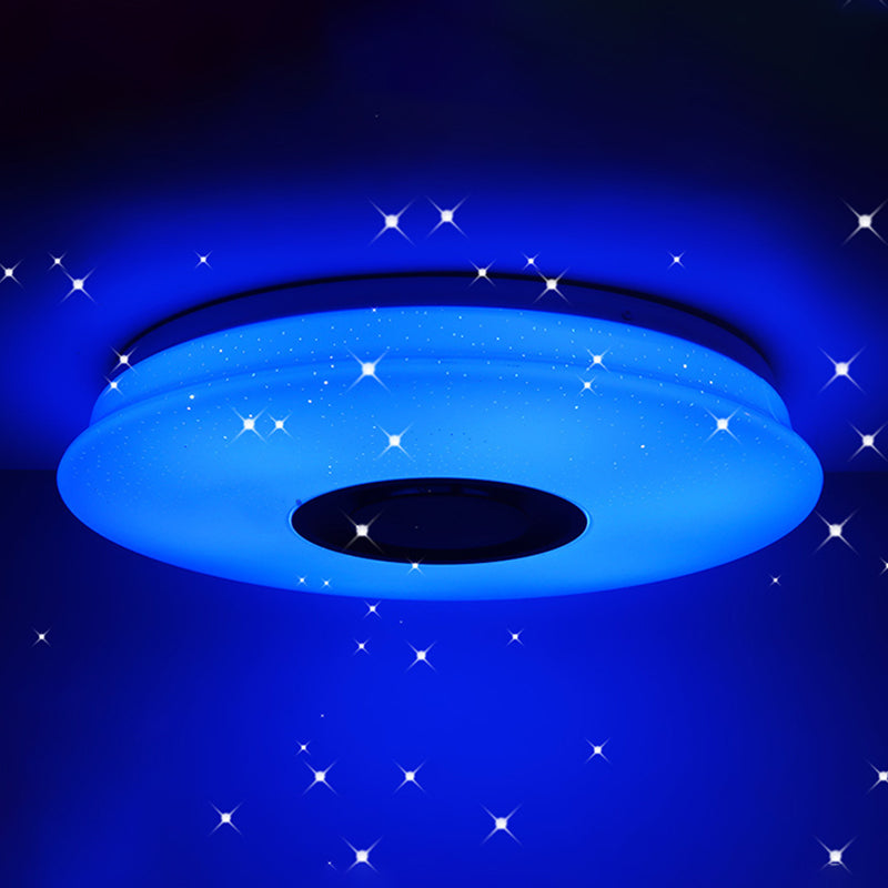 Modern Style Flush Mount Fixture LED Ceiling Light Smart Bluetooth Music Ceiling Lamp