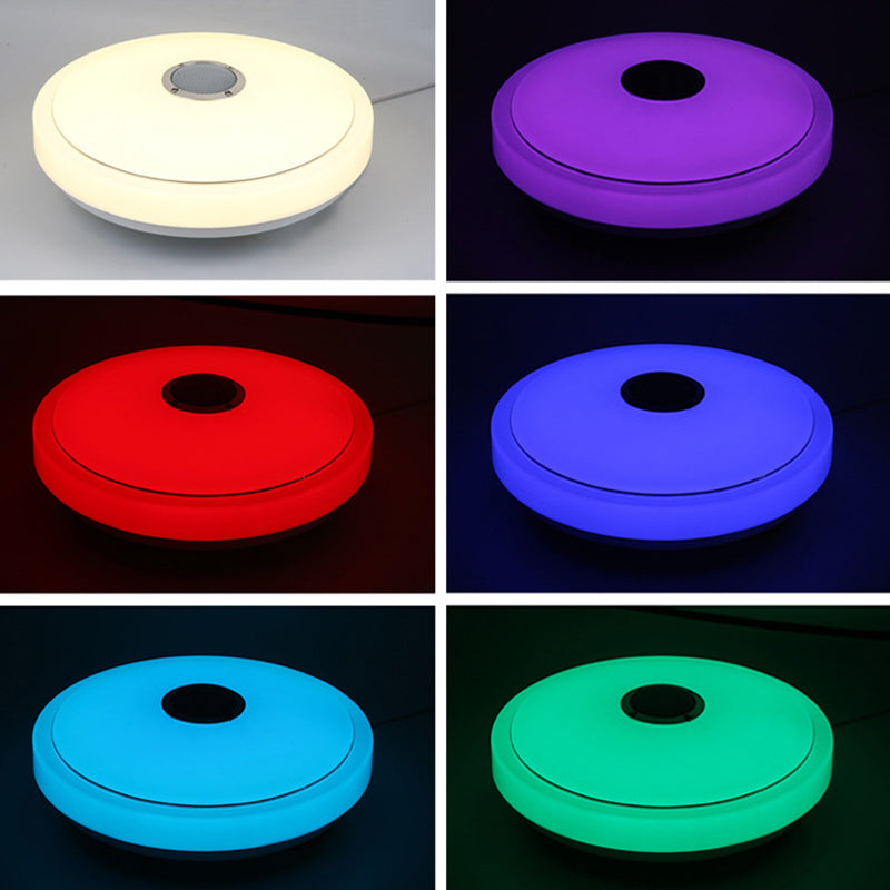 Flush Mount Ceiling Light Smart Bluetooth Music Ceiling Light Bedroom Light