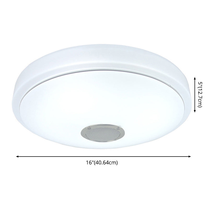 Flush Mount Ceiling Light Smart Bluetooth Music Ceiling Light Bedroom Light