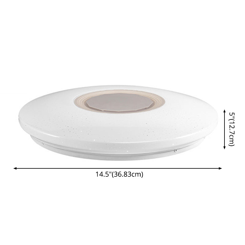 Modern Minimalist Style LED Flush Mount Ceiling Fixture Phone Control Light Bedroom Light