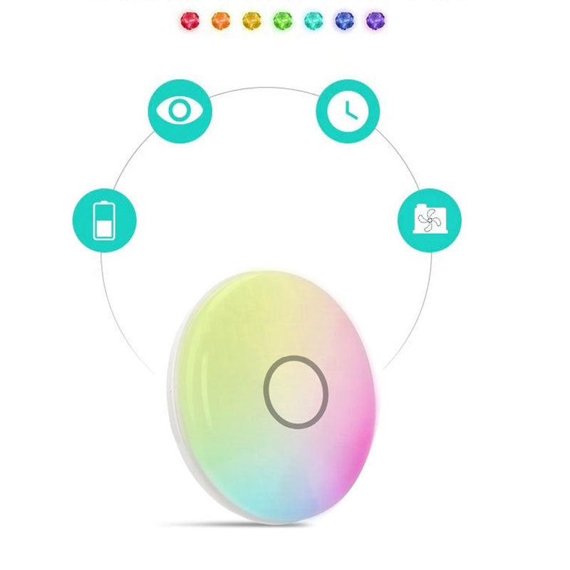 Smart Control Round Flush Lamp Minimalist Acrylic Living Room LED Ceiling Light in White