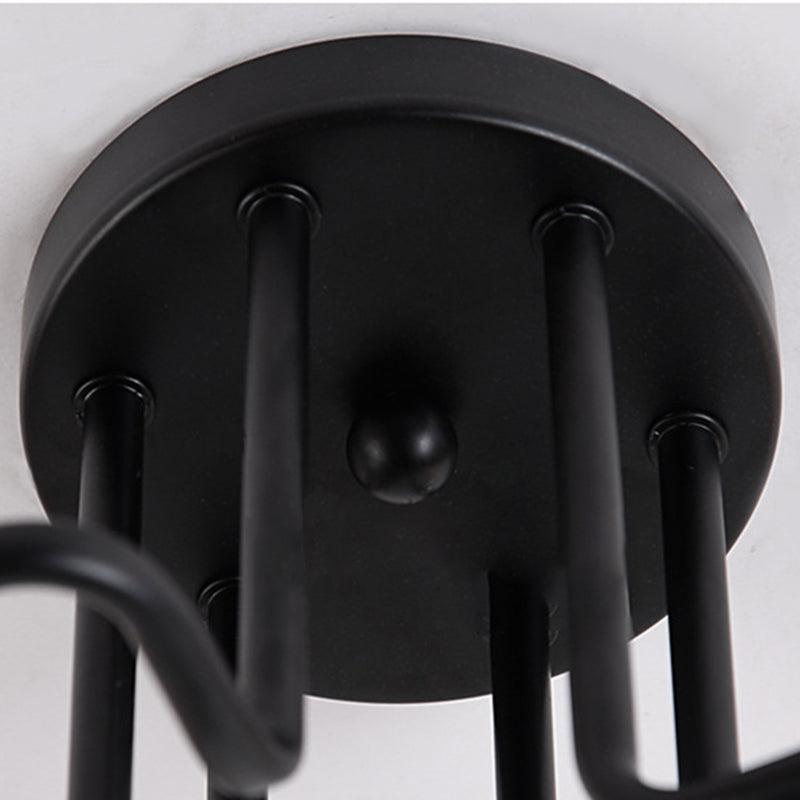 American Retro Ceiling Light Wrought Iron Elbow Industrial Style Creative Personality Restaurant Living Room Bedroom Clothing Store Lamps