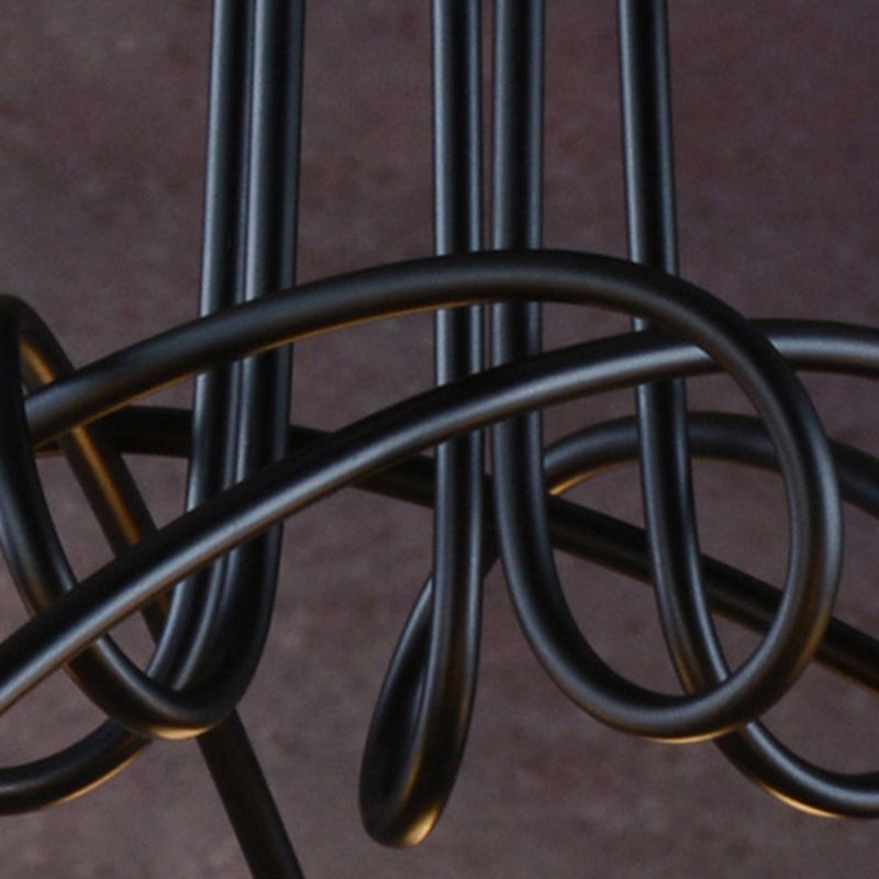 Wrought Iron Ceiling Light Minimalist Elbow Home Dining Room Bedroom Study Aisle Creative Personality Industrial Style Lamps