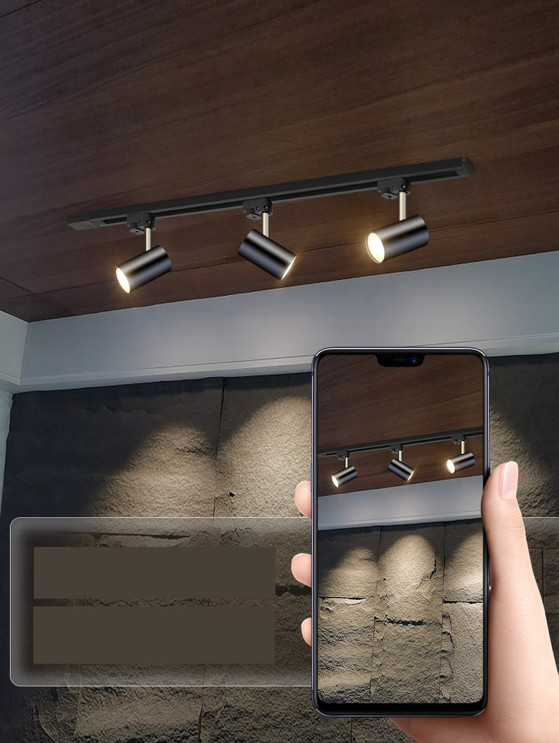 Nieuwe moderne lineaire track verlichting metalen plafond licht armatuur met 3 Spotlights