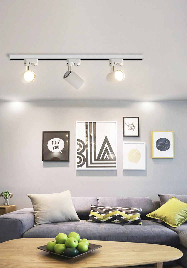 Nieuwe moderne lineaire track verlichting metalen plafond licht armatuur met 3 Spotlights