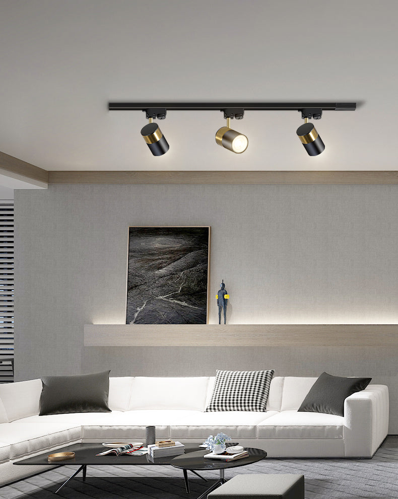 Nieuwe moderne lineaire track verlichting metalen plafond licht armatuur met 3 Spotlights