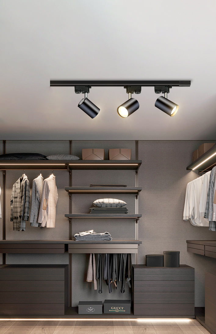 Nieuwe moderne lineaire track verlichting metalen plafond licht armatuur met 3 Spotlights