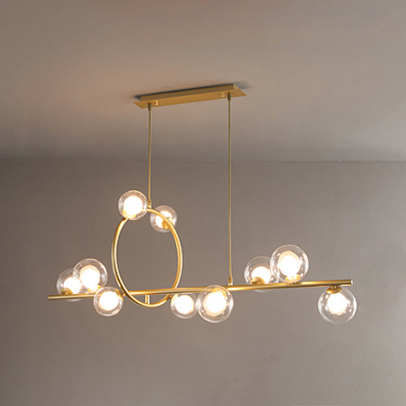 Círculo Dinning Room Illumino de la isla Vidrio Glass Minimal Pends Lighting Fexecture