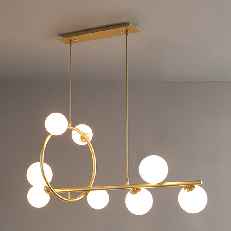 Círculo Dinning Room Illumino de la isla Vidrio Glass Minimal Pends Lighting Fexecture