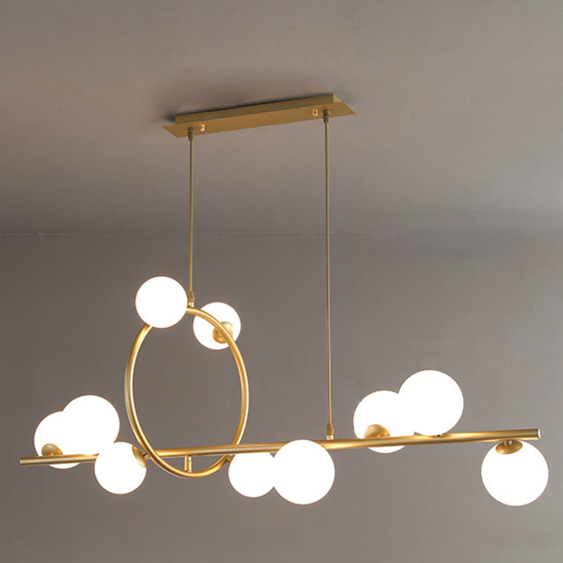 Círculo Dinning Room Illumino de la isla Vidrio Glass Minimal Pends Lighting Fexecture