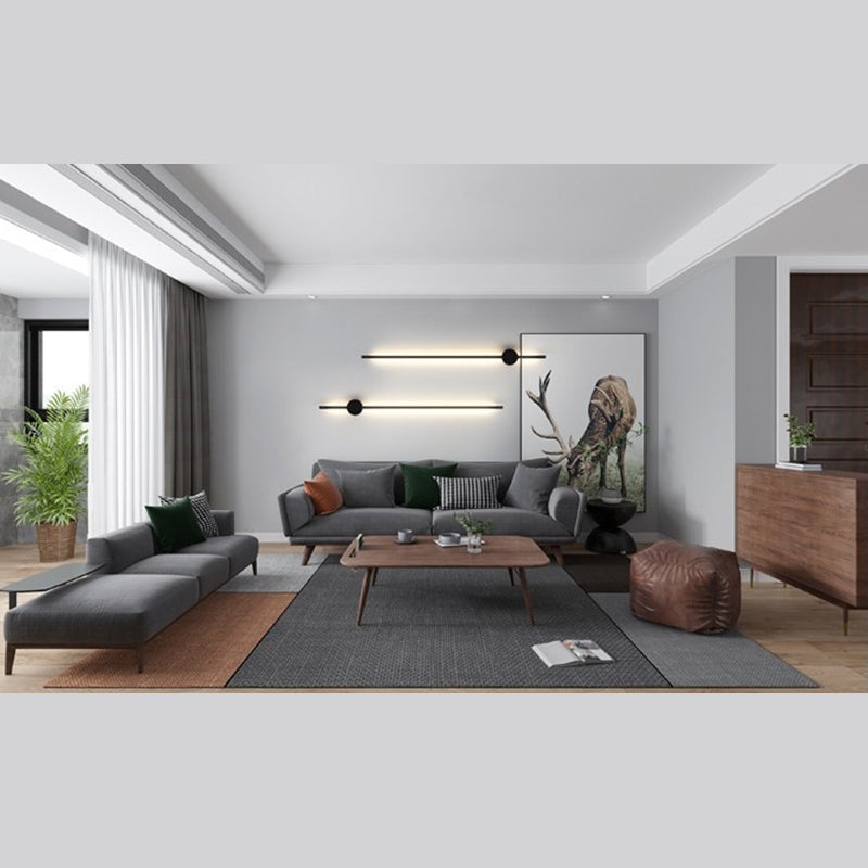Modern Minimalist Style Linear Wall Mounted Lights Metal Wall Sconces for Living Room