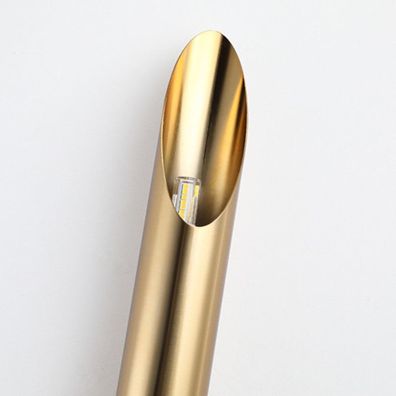 Mid-Century Wall Mounted Light Fixture Metal Sconce Lights in Gold Finish