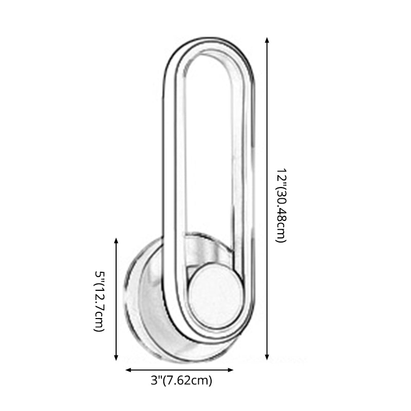 Modern Minimalist Style Linear Wall Mounted Lights Metal Wall Lamps for Living Room