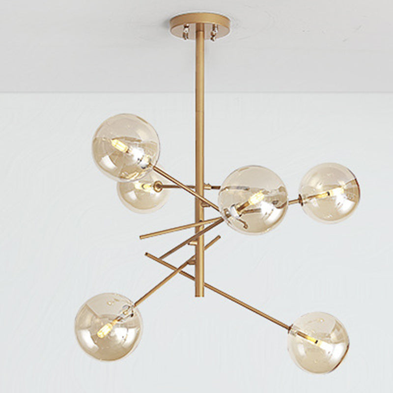 Lampada lampadario di vetro molecolare Minimalismo lampadario oro lampadario