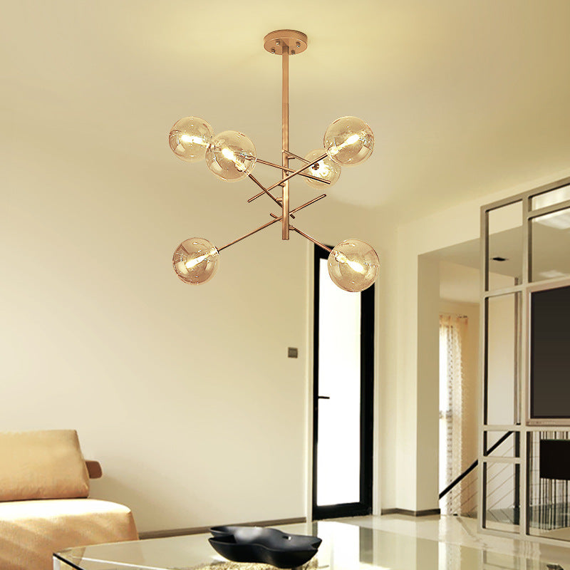 Lampada lampadario di vetro molecolare Minimalismo lampadario oro lampadario