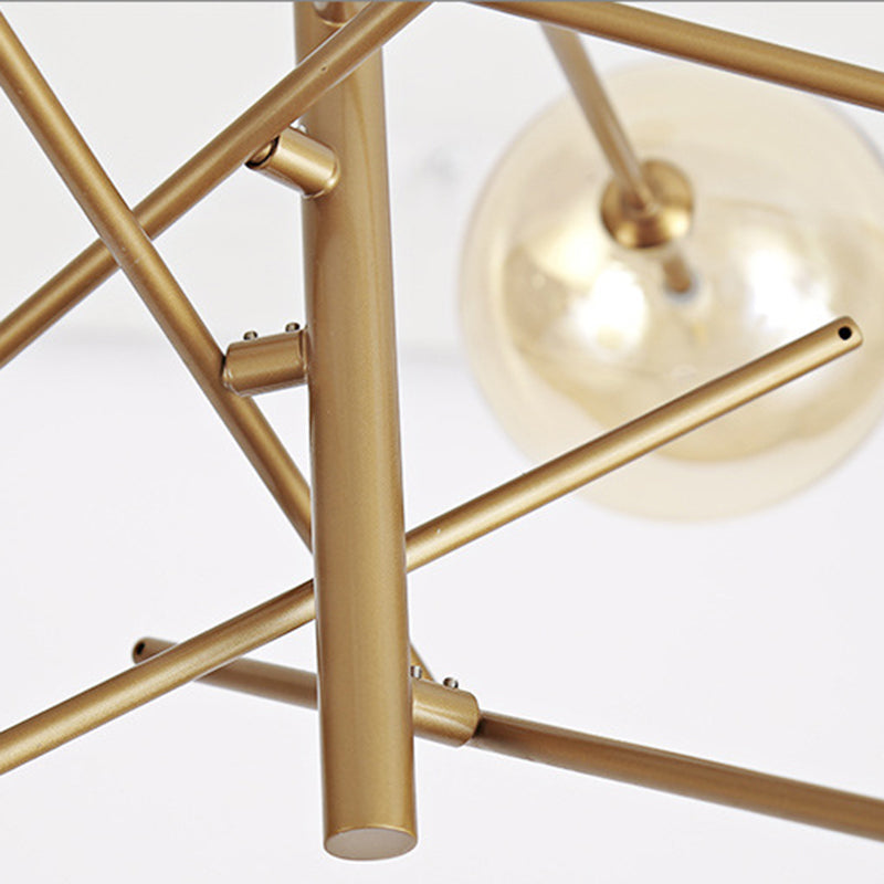 Lampada lampadario di vetro molecolare Minimalismo lampadario oro lampadario