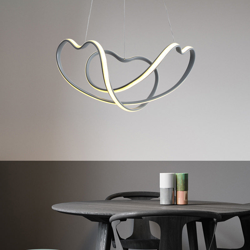 Modern Singularity LED Hanging Lamp Aluminium Linear Pendant Light with Acrylic Shade