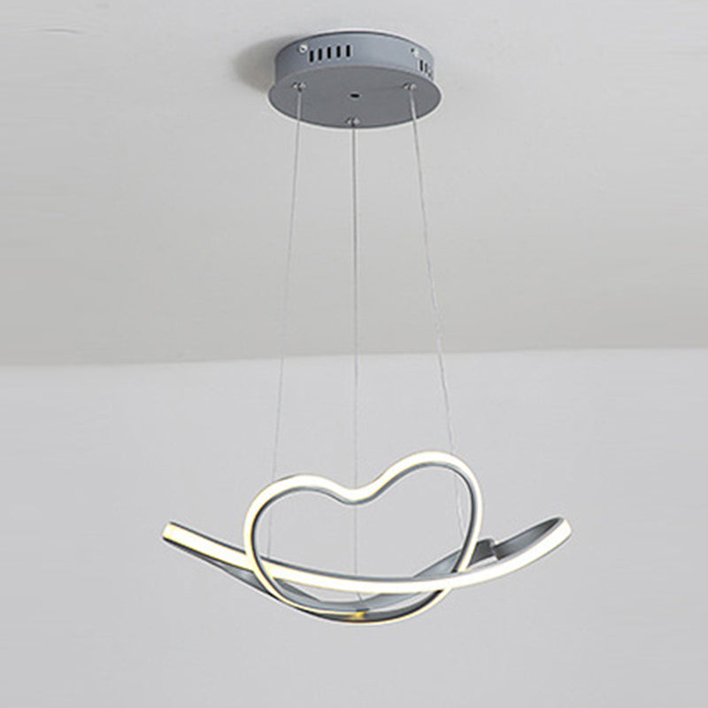 Modern Singularity LED Hanging Lamp Aluminium Linear Pendant Light with Acrylic Shade