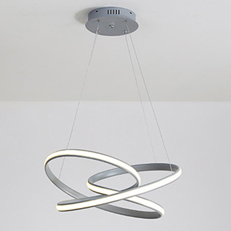 Modern Singularity LED Hanging Lamp Aluminium Linear Pendant Light with Acrylic Shade