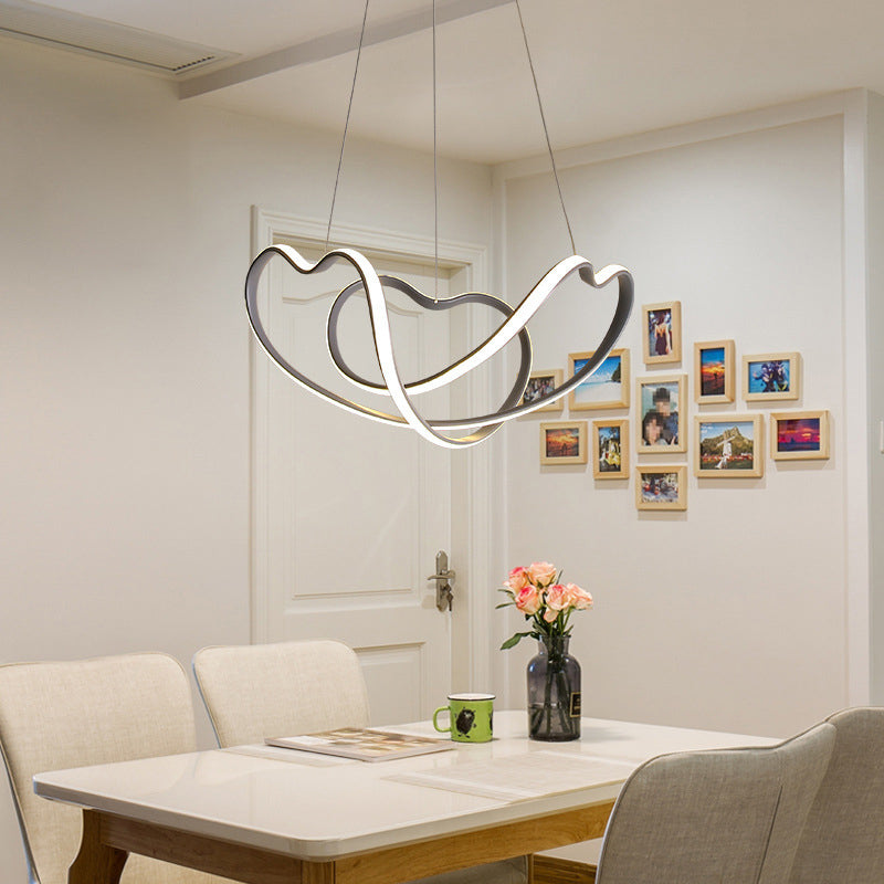 Modern Singularity LED Hanging Lamp Aluminium Linear Pendant Light with Acrylic Shade