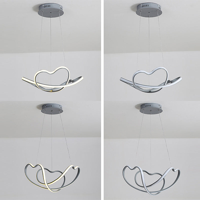 Modern Singularity LED Hanging Lamp Aluminium Linear Pendant Light with Acrylic Shade