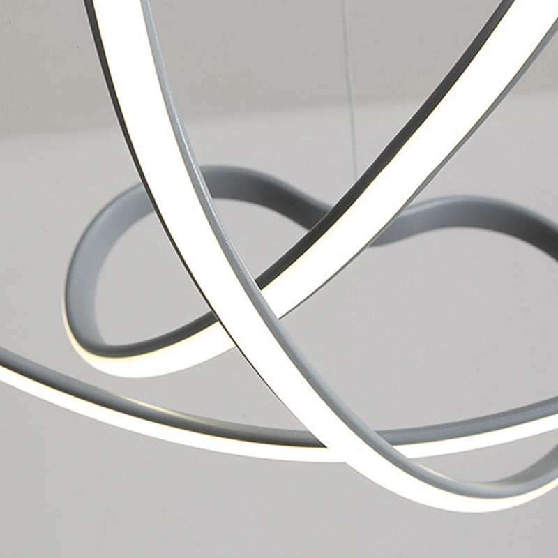 Modern Singularity LED Hanging Lamp Aluminium Linear Pendant Light with Acrylic Shade