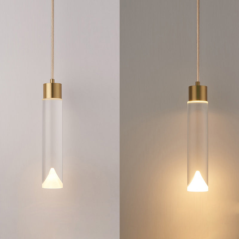K9 Crystal Cylindric Pendant Lighting Simplicity Finis Finis Finis Plafond