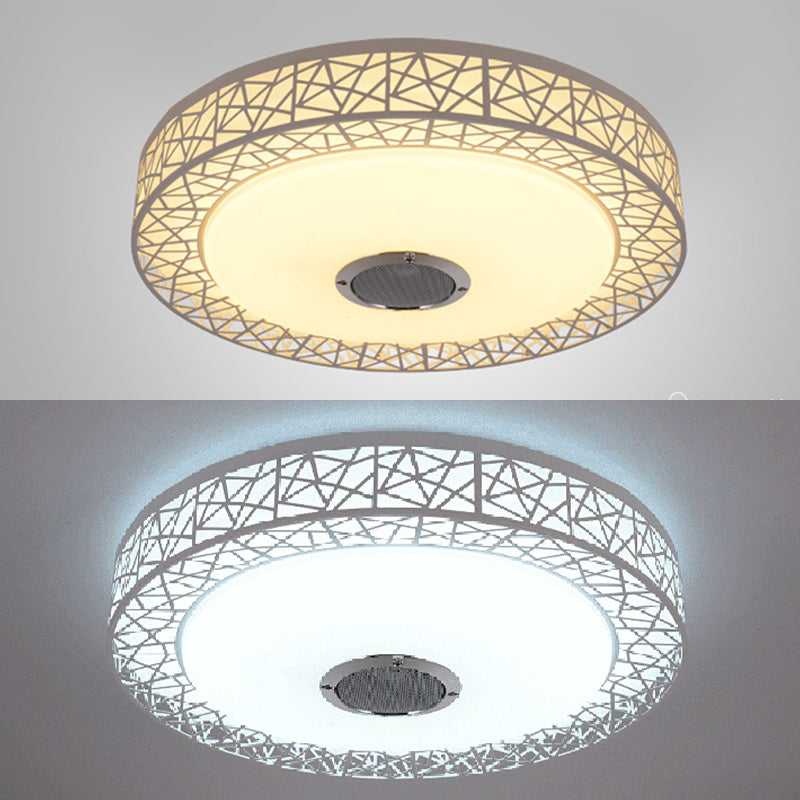 Flush Mount Ceiling Fixture LED Light Smart Mobile Phone Control Foyer Light Room Light