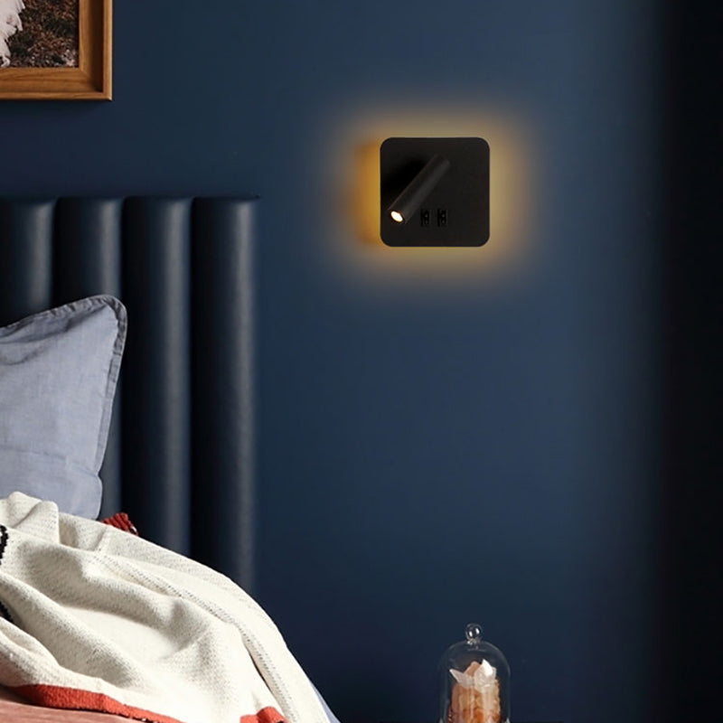 Modern Minimalist Style Wall Mount Light Metal 2 Lights Wall Sconces