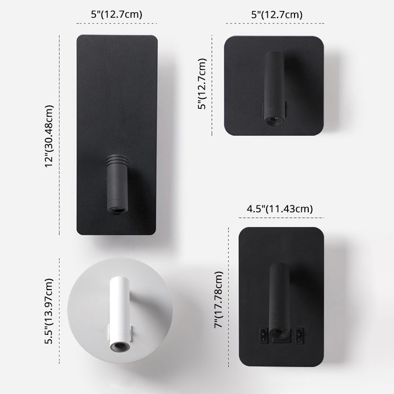 Modern Minimalist Style Wall Mount Light Metal 2 Lights Wall Sconces